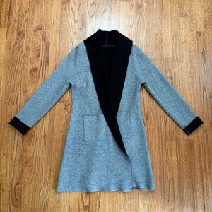 Luii black and grey reversible coat size M